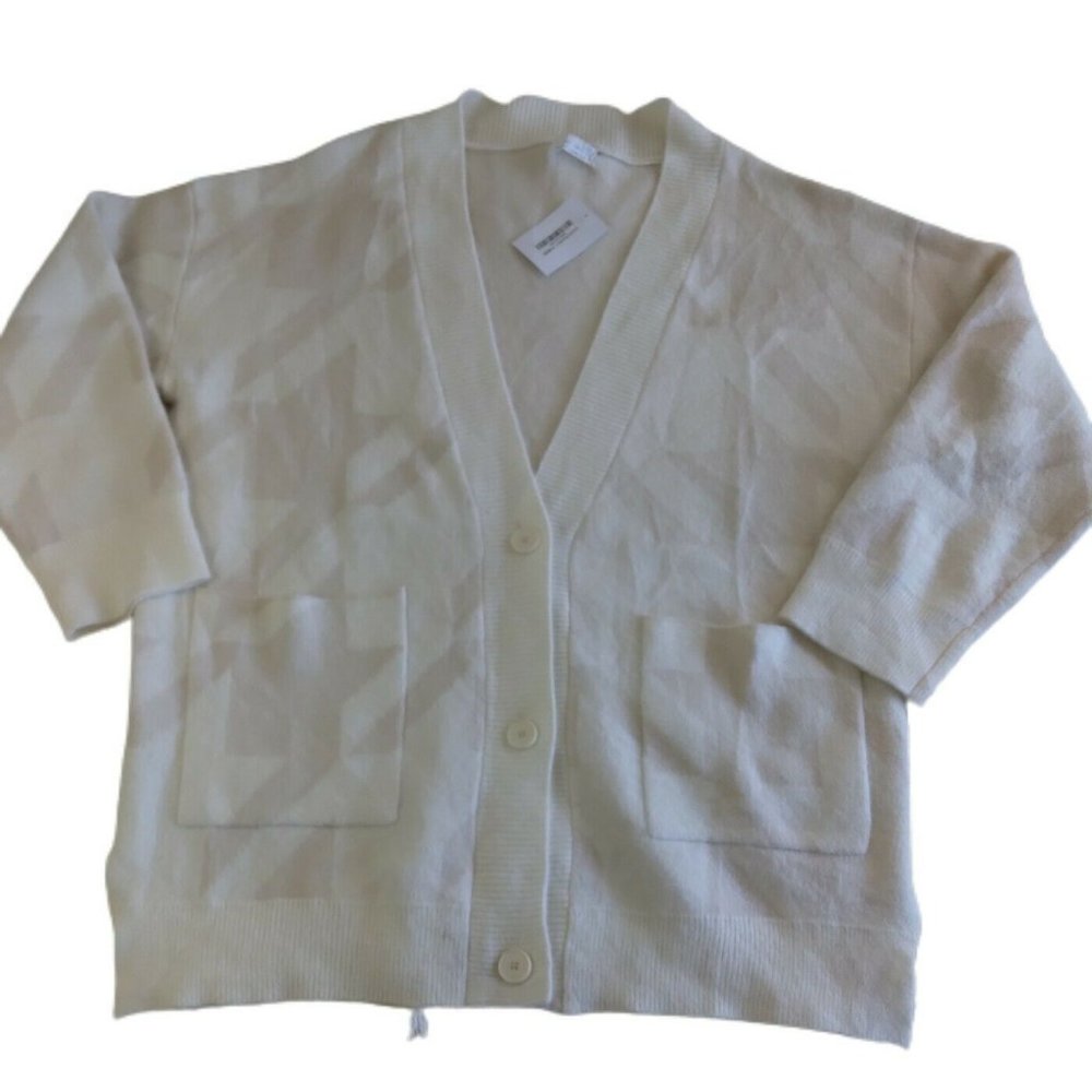 NWT OAK + FORT Oversized Cream oatmeal Cardigan Sweater